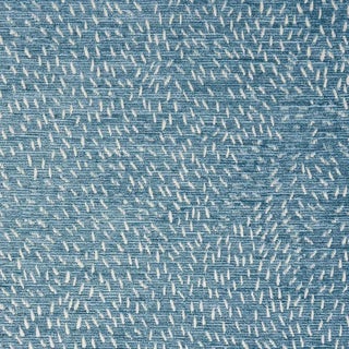 Schumacher X Caroline Z Hurley Menemsha Fabric in Ocean For Sale