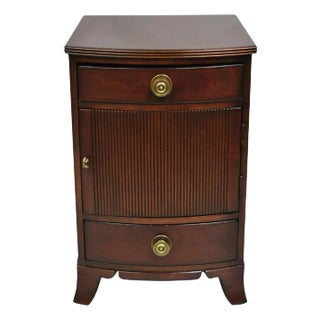 Palmer Home Collection Lexington Furniture Mahogany Bowfront Commode Nightstand For Sale
