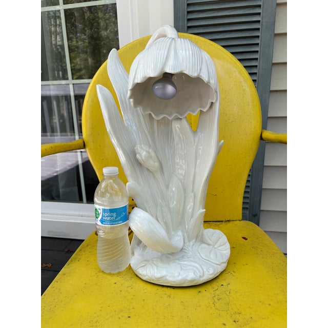 Vintage Nora Fenton Ceramic Sunflower Table Lamp For Sale - Image 15 of 15