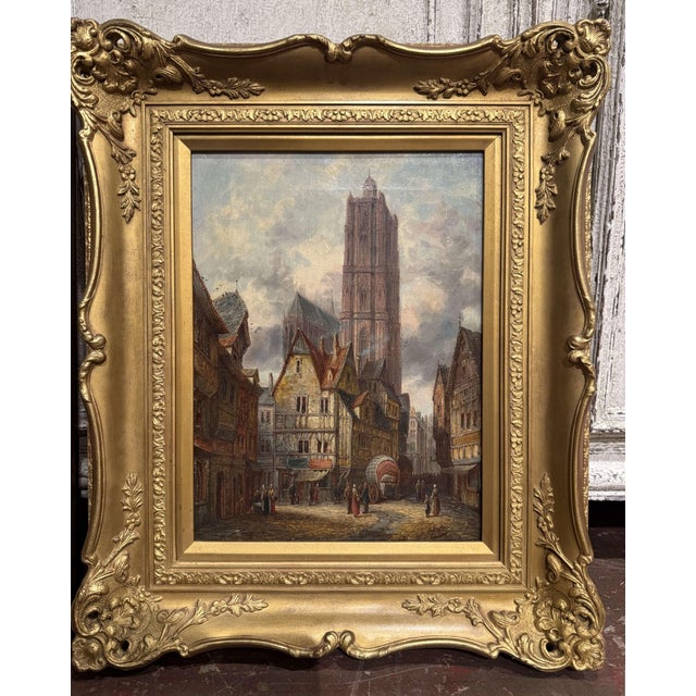 Textile Pair of Early 20th Century French Views by British Artist Alfred Bentley For Sale - Image 7 of 18