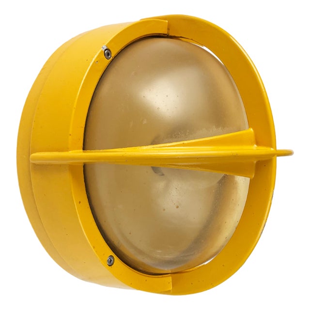 Mid-Century Danish Model Pirat Metal Outdoor Wall Lamp by Eva Koppel, Nils Koppel, Gert Edstrand for Nordisk Solar, 1960s For Sale