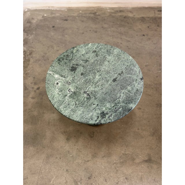 1980s 1980s Green Marble Bistro Table For Sale - Image 5 of 10