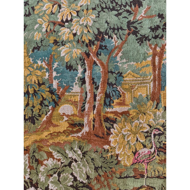 French Verdure Tapestry, Mid-20th C Reproduction For Sale - Image 9 of 12