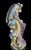 Hand-Carved Gemstone Tiger Agate on Amethyst Rock For Sale - Image 11 of 13