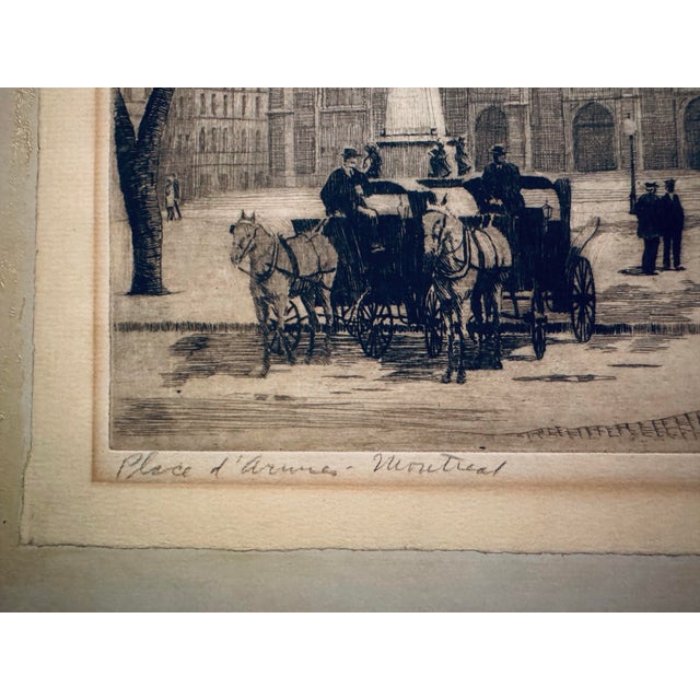 A rare & remarkable find — this is an original signed etching by American artist Edgar Leslie Bloomster (1895–1968),...