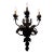 1990s 3 Light Iron Leaf Motif Sconce For Sale