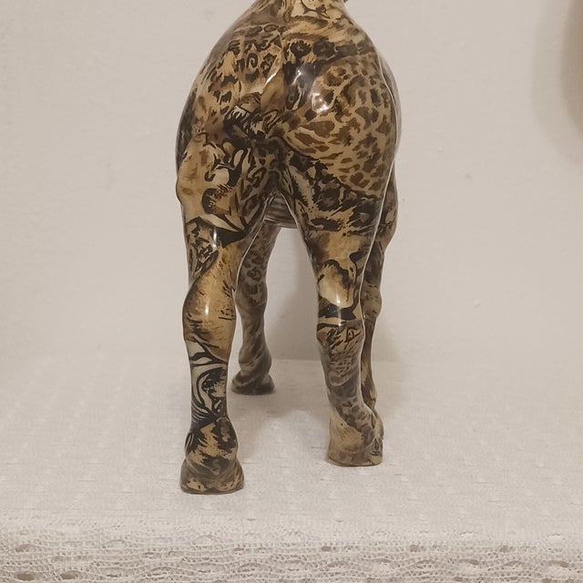 Vintage 1980s "La Vie Safari" Patchwork Ceramic Camel Figurine For Sale In Tampa - Image 6 of 7