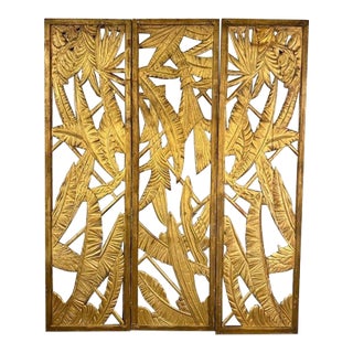 Rare Vintage Maison Jansen Giltwood Screen For Sale