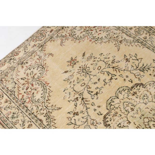 1950s Anatolian Kurdish Wool Area Carpet For Sale - Image 10 of 10