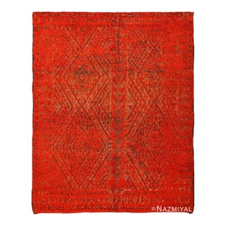 Nazmiyal Collection Double Sided Vintage Red Berber Moroccan Rug For Sale