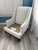 Comfortable living room or bedroom accent chair. Nice neutral ivory color with tapered legs so works with traditional,...