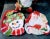 Fitz and Floyd Vintage Fitz and Floyd Christmas Santa Clause Teapot and 2 Decorative Snowman Plates Set of 3 For Sale - Image 4 of 7