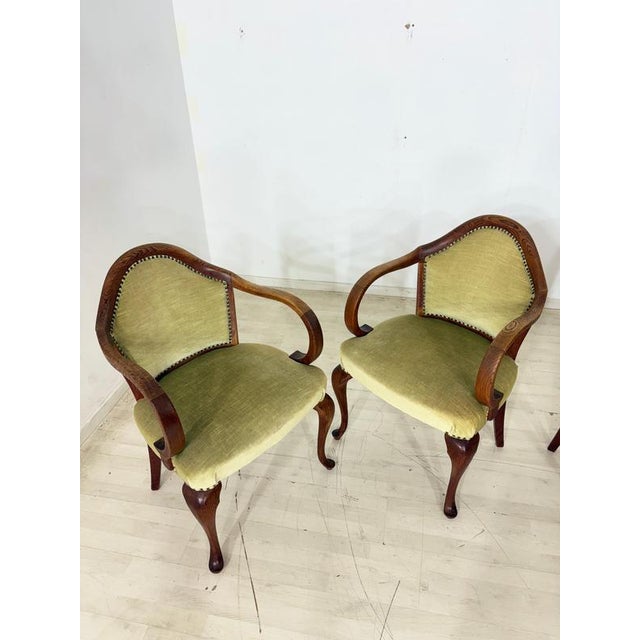 Vintage Chippendale Armchairs, Set of 4 For Sale - Image 4 of 12