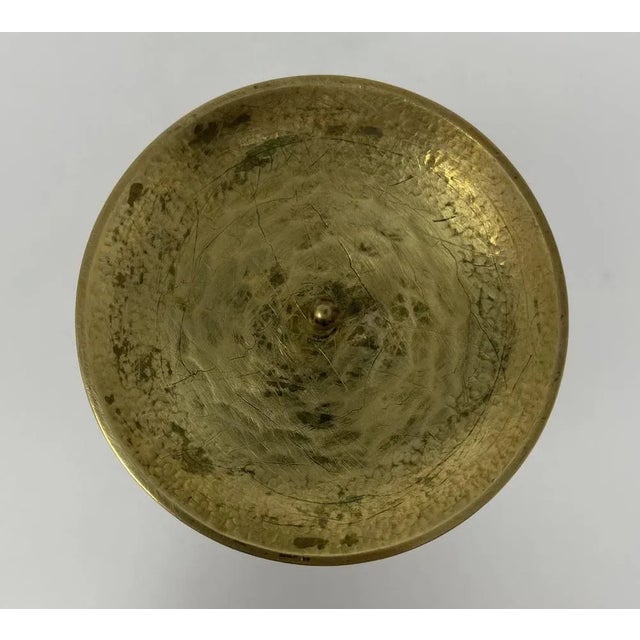 Gold Vintage Candleholder, 1930s For Sale - Image 8 of 10