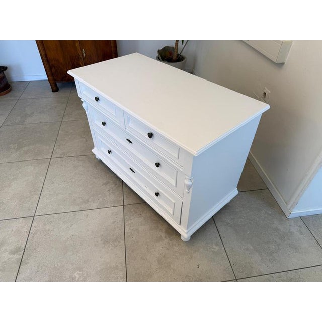 Rustic Gründerzeit Chest of Drawers in Natural Wood For Sale - Image 12 of 13