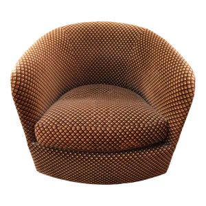 Chrome Wrapped Swivel Chair by Milo Baughman for Thayer Coggin