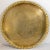 Antique Islamic Mughal Rajasthani Large Moorish Round Brass Tray With Crest Edges 30 In. For Sale - Image 13 of 13