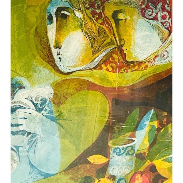 Late 20th Century Àlvar Suñol Le Miracle Quotidien Suite Color Lithograph "Intérieur Rêve" For Sale In Los Angeles - Image 6 of 13