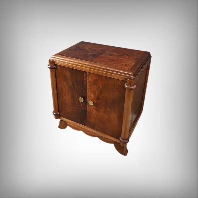 Small Art Deco Mahogany Living Room Cabinet, 1930, in Restored conditions. Designed 1920 to 1949