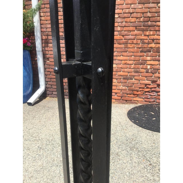 Mission Antique Spanish Mission Style Iron Floor Lamp For Sale - Image 3 of 7
