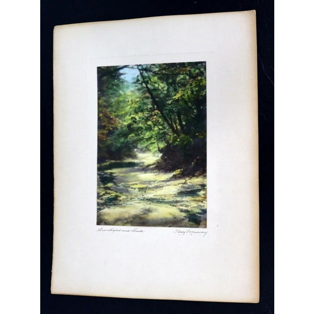 1920s Percy Murray Sunlight and Shade Signed Vintage Photo For Sale - Image 5 of 5