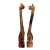 Pair of Mid-Century Carved Long Neck Cat Figurines For Sale - Image 4 of 12