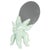Blue Celadon Earthenware Table Mirror by Jean Boggio For Sale - Image 8 of 8