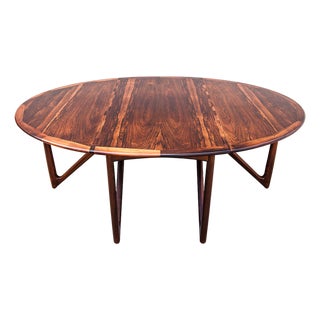 Restored Brazilian Rosewood Dining Table by Niels Koefoed, Denmark 1960s For Sale