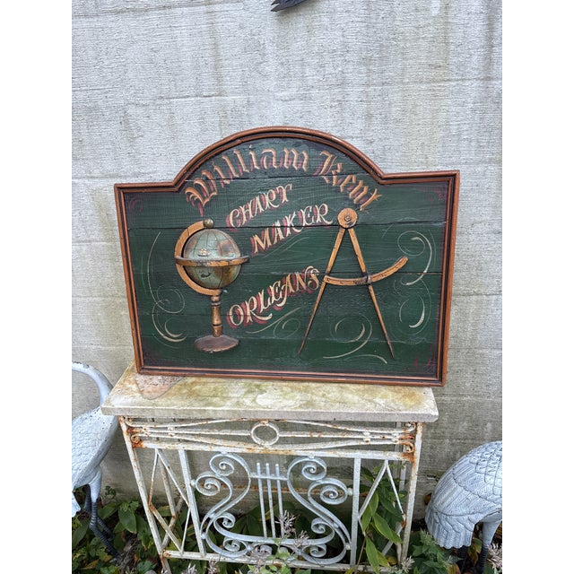 Paint Early 20th Century Chart Makers Sign For Sale - Image 7 of 8