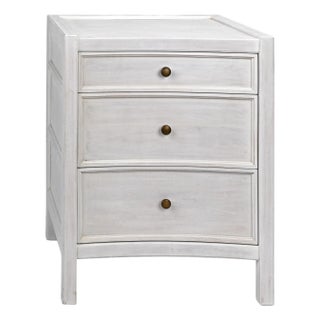 NOIR Hampton Night Stand 24", White Wash For Sale