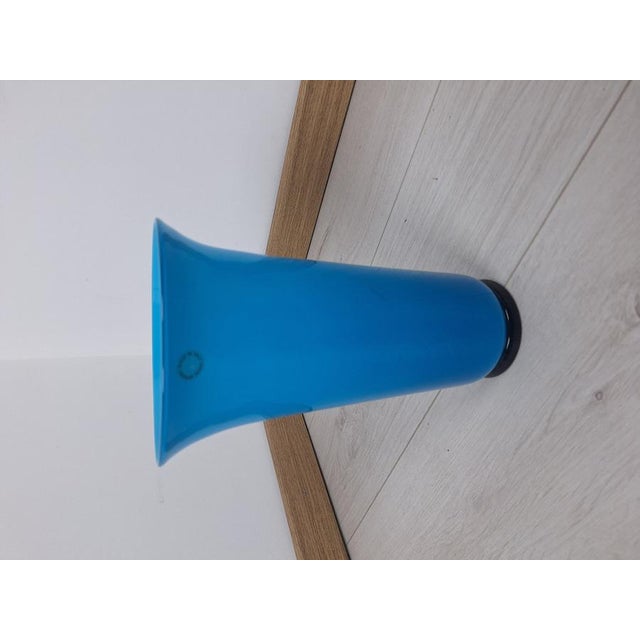 1990s Vase in Blue Murano Glass from Venini, 1990s For Sale - Image 5 of 7