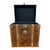 Vintage Campaign Luggage Trunk Leather Side Table For Sale - Image 17 of 18
