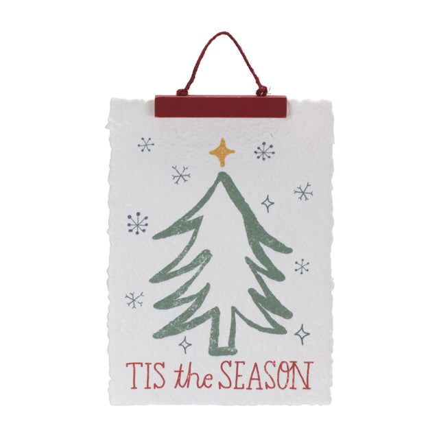 Add cheerful holiday charm to your home with this Merry Christmas & Tis the Season Tree Banner Set. Featuring two festive...