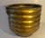 Solid Brass Ribbed Jardiniere Planter with Decorative Ring Handles For Sale - Image 9 of 12