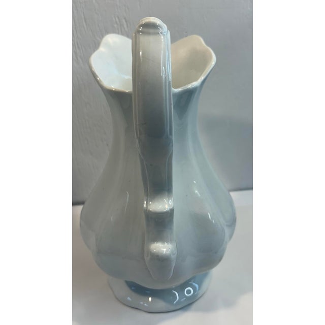 Traditional Beautiful Circa 1860 Belgian Faience Pitcher - Faiencerie Jemmapes For Sale - Image 3 of 9