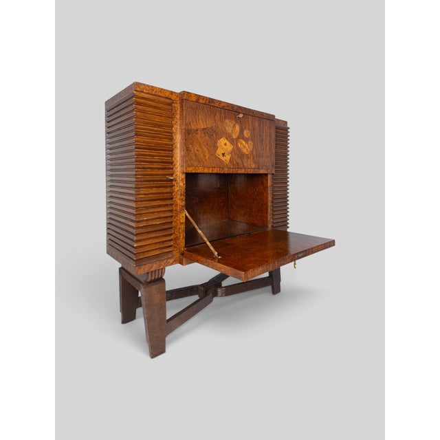 Italian Art Deco Bar Cabinet with Inlaid Doors by Colli, 1940s For Sale - Image 15 of 18