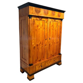 Large Biedermeier Armoire in Cherry, South Germany, 1820s For Sale