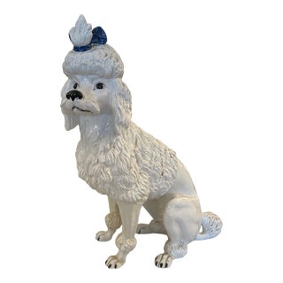 1950s Ceramic Poodle From the Original Poodle Rom at Fontainebleau Miami Beach For Sale