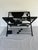 Metal Vintage Frank Lloyd Wright "Licensed" Black Metal Graphic Magazine Rack For Sale - Image 7 of 12