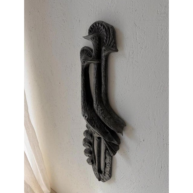 Brutalist Wall Sculpture with Birds Ars Munda For Sale - Image 10 of 10