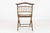 French Faux‑Bamboo Folding Chair in Gilded Wood and Green Fabric, 1850 For Sale - Image 6 of 11