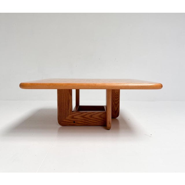 This beechwood inlaid mosaic coffee table is attributed to Rolf Middelboe and Gorm Lindum for Tranekaer Denmark. The...