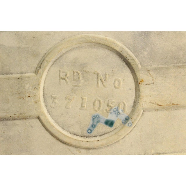 1901-02 English Art Nouveau Ceramic Majolica Glazed Tile Floral, Lilies For Sale - Image 11 of 12