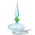 Mid 20th Century Vintage Murano Cenedese Da Ros Sommerso Green Blue Italian Art Glass Spike Top Spage Age Container Jar For Sale - Image 5 of 9