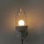 Porcelain Wall Lamp with Transparent Glass Shade, 1930s For Sale - Image 4 of 18