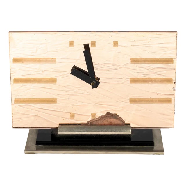Art Deco Desk Clock, 20th Century For Sale