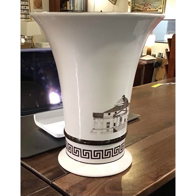 Late 20th Century Monumental Ceramic Vase in the Style of Piero Fornasetti For Sale In Denver - Image 6 of 10