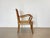 Brown Set of Oak and Straw Armchairs, 1940s For Sale - Image 8 of 18