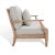 Not Yet Made - Made To Order Martinique Wood Patio Loveseat - Natural/Grey For Sale - Image 5 of 11