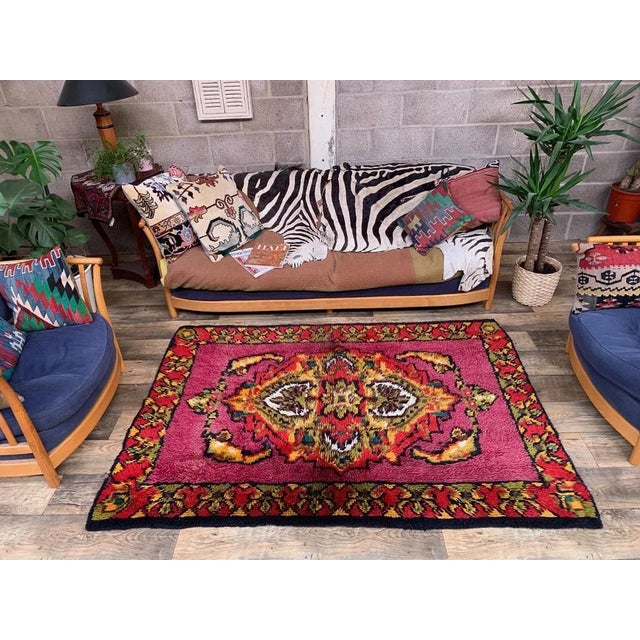 Vintage Moroccan Berber Rug For Sale - Image 3 of 12